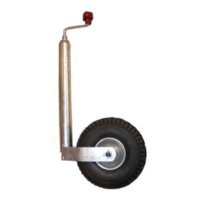 Picture of an AL-KO Steel Jockey Wheel with a pneumatic tyre