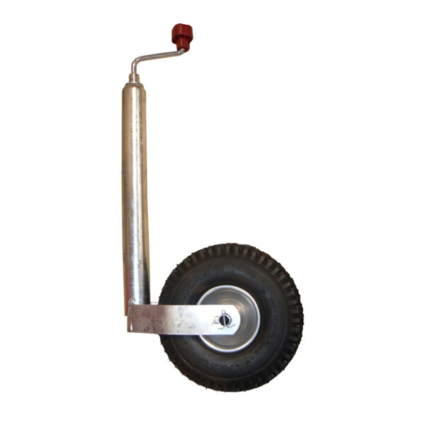 Picture of an AL-KO Steel Jockey Wheel with a pneumatic tyre