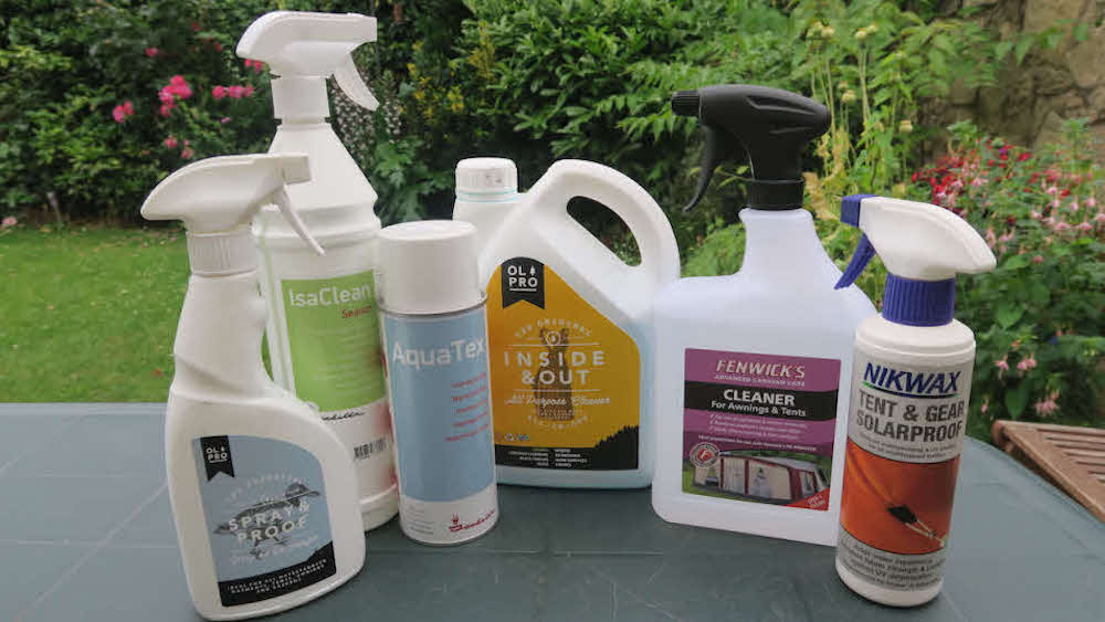 Picture of awning cleaning products