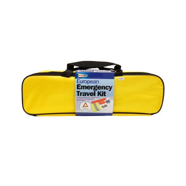 Picture of a European breakdown kit and travel kit